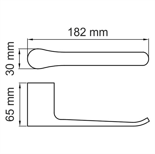Aisch K-5996 Держатель туалетной бумаги Размеры (Ш/В/Г): 18,2х3х6,5 см