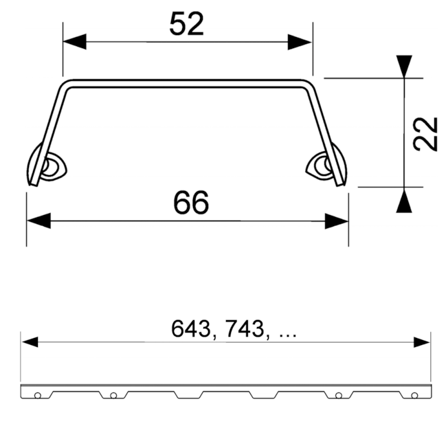 TECEdrainlinе Решетка steel II, 1500 мм, нерж. сталь, полированная 601582