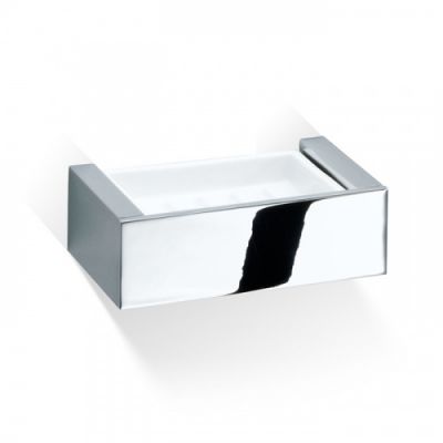 Decor Walther Brick WSS Мыльница подвесная, фарфор белый, цвет: хром 591100