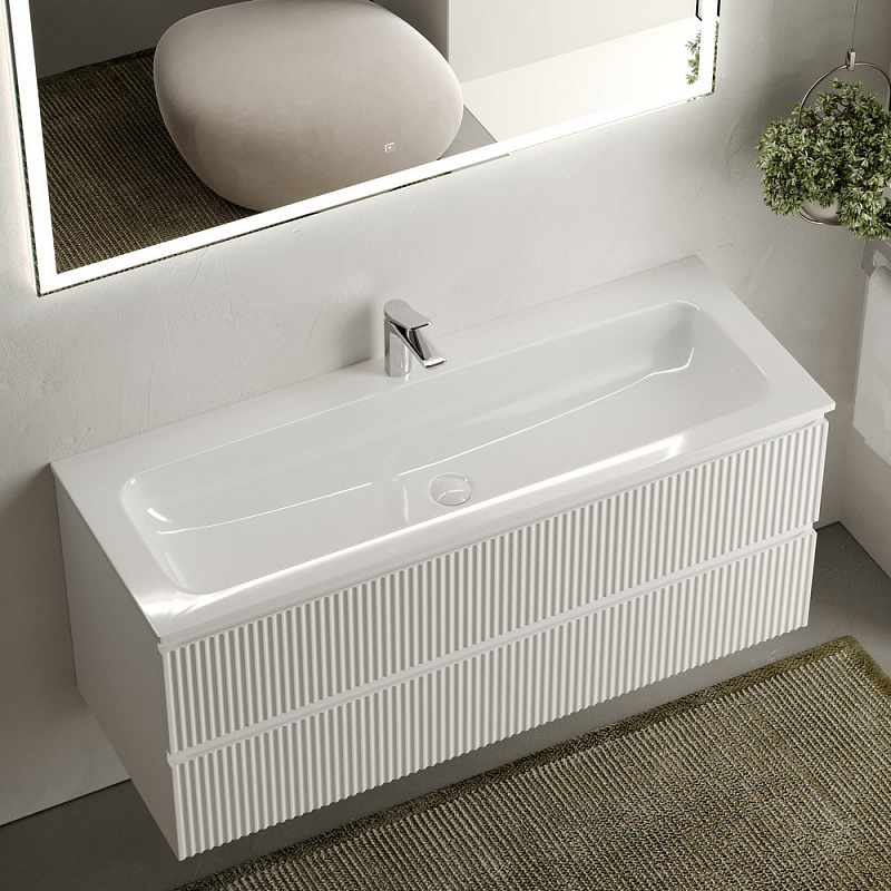 Sancos Snob-R Мебель для ванной 1200x450 Bianco SNR120W белый