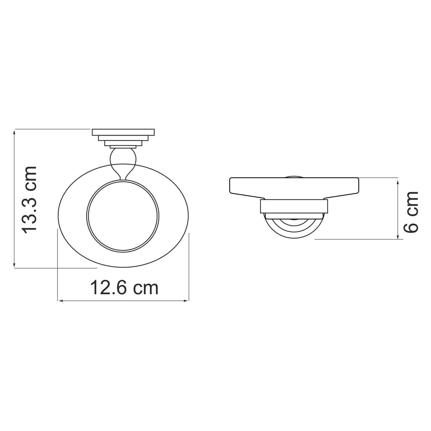 Ammer K-7029 Мыльница Размеры (Ш/В/Г): 13х6х13 см