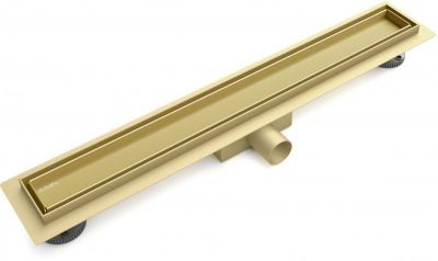 M-TILE-80SG Желоб линейный ESBANO 800 мм, под плитку, матовое золото