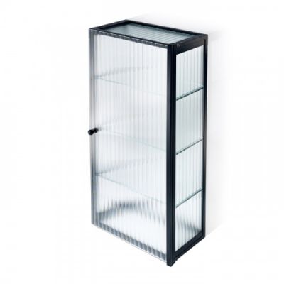 Decor Walther Glas S 3 Шкафчик подвесной 35x19x40см, цвет: черный матовый 602463