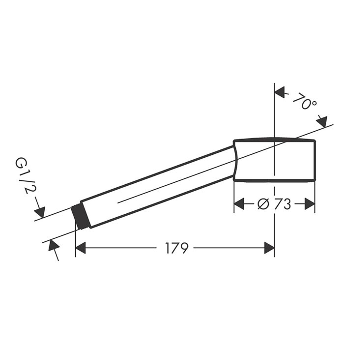 Axor One Ручной душ, d7.5см, 1jet, EcoSmart, цвет: шлифованная медь 48651950