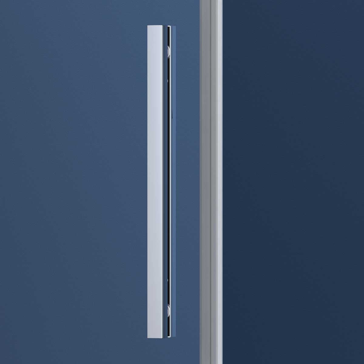 Душевая дверь Soft VDS-3SO140CLB, 1400, черный, стекло прозрачное