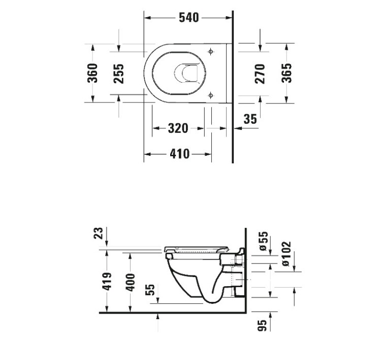 Сиденье для унитаза, Duravit, Starck 3, шгв 370*410*30, цвет-белый
