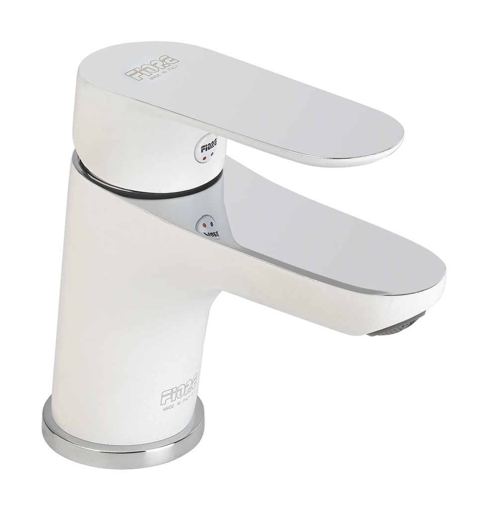 Смеситель для раковины Fiore KEVON CHIC 81WX8120, хром/белый
