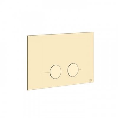 Gessi Technical Accessories  Клавиша смыва для унитаза, двойная, для систем инсталляций Geberit Sigma8 и Sigma12, цвет: Brushed Brass PVD 54611#727