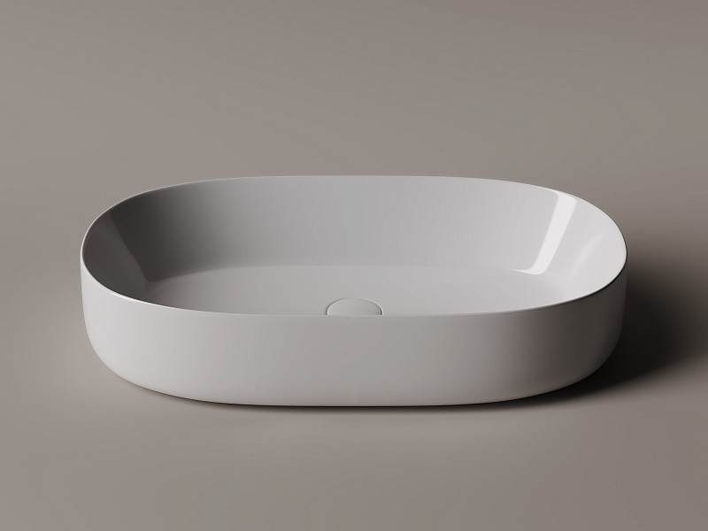 Умывальник чаша накладная овальная Ceramica Nova Element 675*350