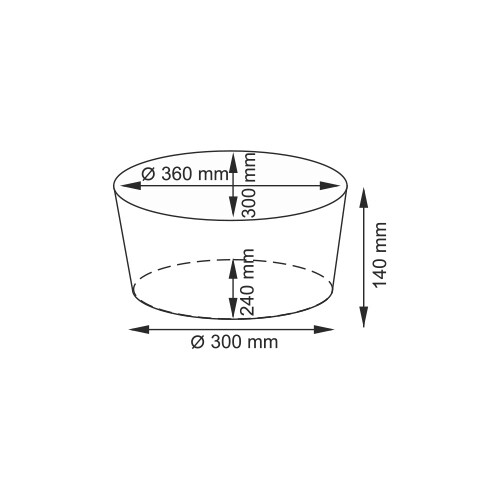 Rossel WB-280-S Плетеная корзина Размеры (Ш/В/Г): 33х14х30 см