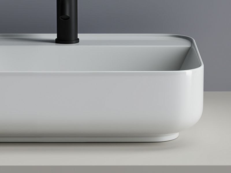 Умывальник чаша накладная прямоугольная Ceramica Nova Element 500*400