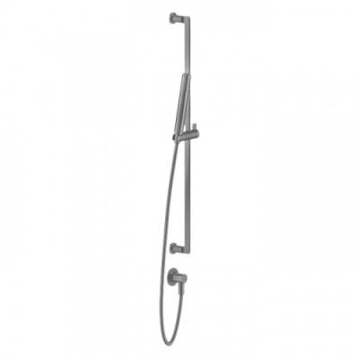 Gessi Inciso Штанга в комплекте с душевой лейкой, шланг 1,50 м, вывод воды из стены, цвет: finox 58142#149