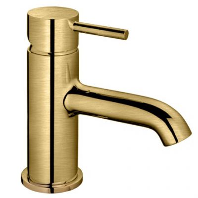 02311184 Palazzani Mimo смеситель для раковины, 3/8", Шлифованная латунь, PVD 84