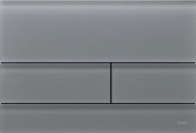 9240826 TECEsquare II  клавиша смыва стекло серый матовый
