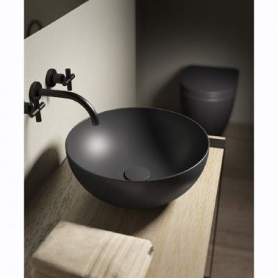 A0Y1VF08 HATRIA H.HOUR 06.00 S Раковина накладная d40 см, antracite