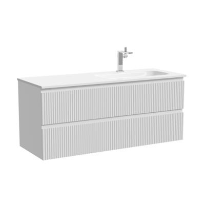 SNR120RW Ceramica Nova Тумба подвесная SANCOS Snob R правая 1195х445х500, c двумя ящиками оснащенными доводчиками, Bianco, арт.SNR120RW