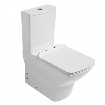 Унитаз с бачком безободковый ISVEA Soluzione 10SZ04002SV