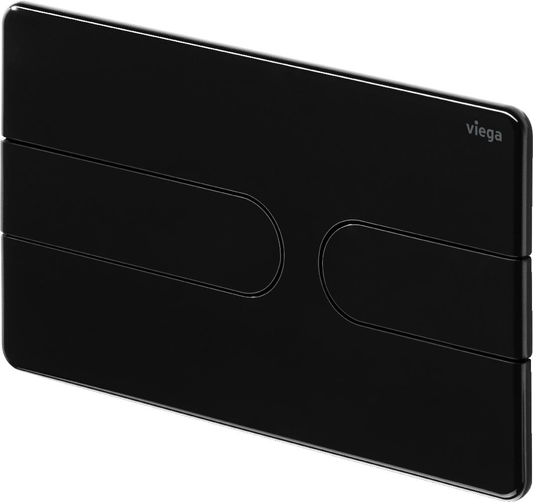 Панель смыва Prevista Viega Visign for Style 23 чёрный глянец