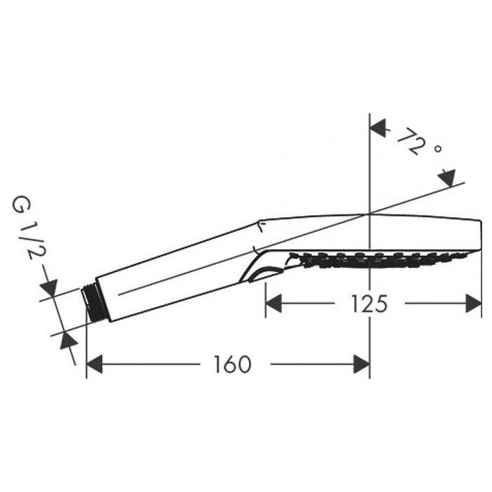 26530340 Hansgrohe Raindance Select S Ручной душ 120 3jet, Rain, RainAir, Whirl, цвет: черный хром