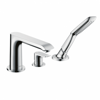 Смеситель для ванны на 3 отверстия Hansgrohe Metris 31190000
