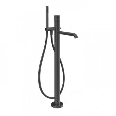 Gessi Habito Trame Смеситель для ванны напольный, с ручным душем, цвет: Black Metal PVD 70328#706