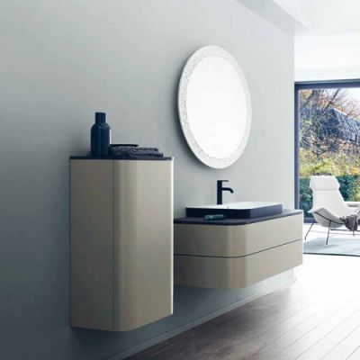 Duravit Happy D.2 Plus Тумба подвесная 40.8x100x55см с раковиной, 2 ящика, цвет: stone grey satin matt/Anthracite matt/белый 2360606100