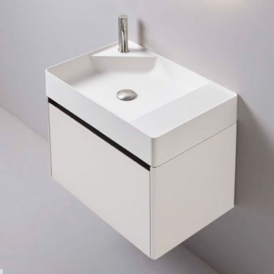 Antonio Lupi Simplo Тумба с раковиной SIMPLO63 63х42хh37,5см, с 1 ящиком, цвет: bianco goffrato
