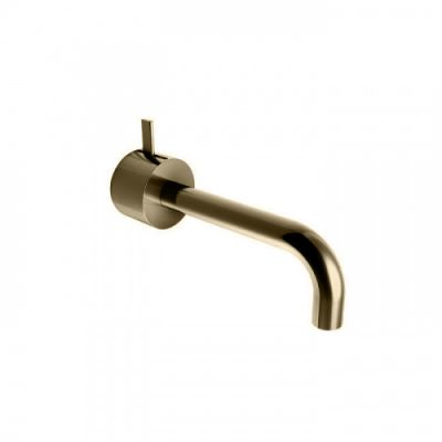 Fantini AF/21 Смеситель для раковины, настенный, излив: 214 мм, цвет: Matt British Gold PVD 27 P6 A513B