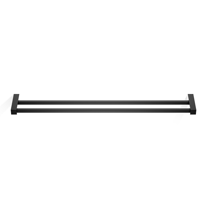 Decor Walther Corner HTD80 Полотенцедержатель 80см, двойной, подвесной, цвет: черный матовый 560560