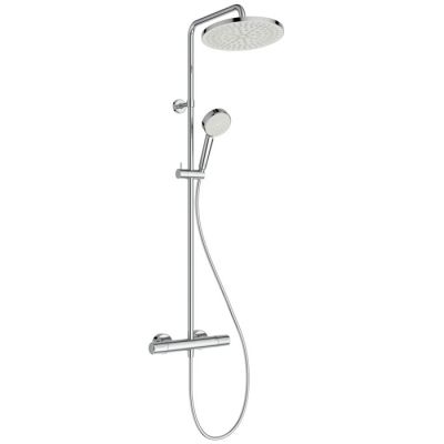 A8520AA Ideal Standard Ceratherm T25 Душевая стойка, с термостатическим смесителем, ручным душем и шлангом, верх. душ: 25см., цвет: хром