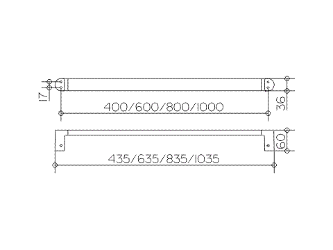 Полотенцедержатель 80 см Keuco Elegance 11601010800