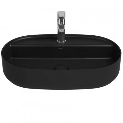ISVEA Infinity раковина накладная 60x40 см, 10NF65060SV-2N чёрный матовый