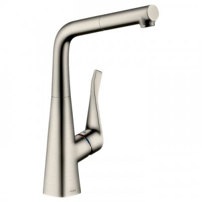 Hansgrohe Metris Смеситель для кухни, 1 отв., sBox, цвет: сталь 73812800