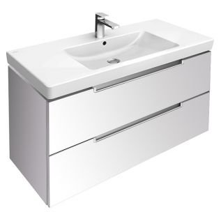 Тумба с раковиной Villeroy&Boch Subway 2.0 A697 00DH + 7175 A001, белый глянец