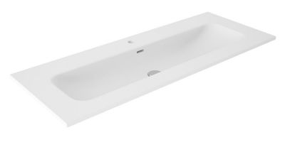 Visobath Idea, керамическая раковина 120 см, цвет белый глянцевый