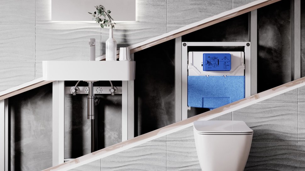 Встраиваемая инсталляция для монтажа подвесных унитазов Ideal Standard PROSYS 120 M R020467