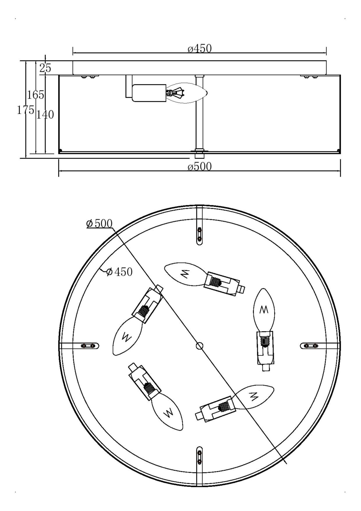 Maytoni Ripple Потолочный светильник MOD096CL-05CH
