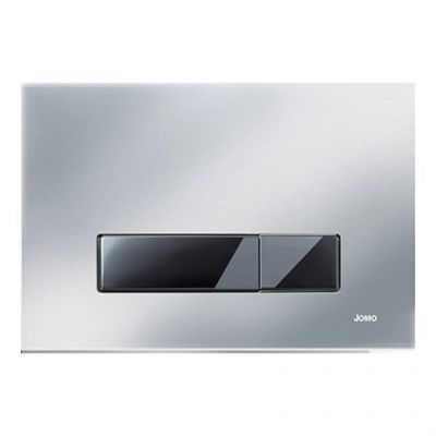 167-32003018-00 Jomo TREND клавиша для смыва в комплекте с рамкой, матовый хром/чёрный