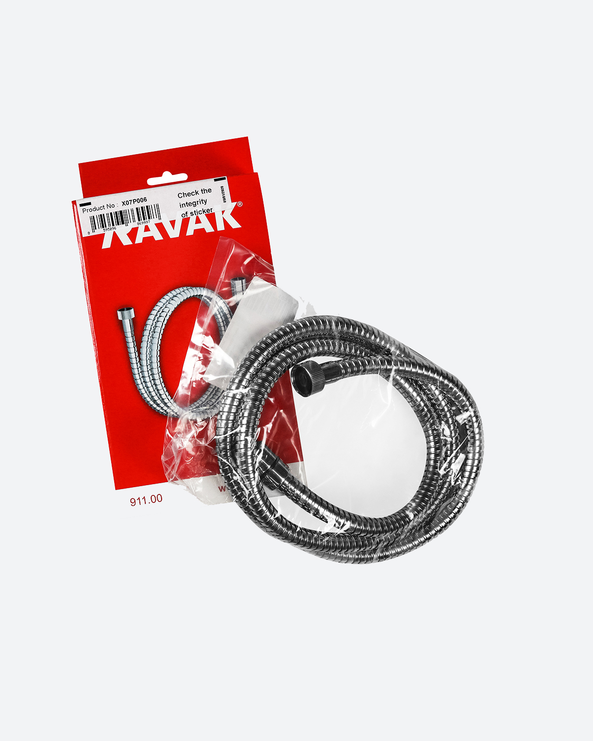 X07P006 Душевой шланг Ravak 150 см с оплеткой из нержавеющей стали
