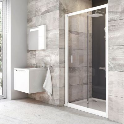 Душевая дверь 120 см Ravak BLIX BLDP2-120 белый + Транспарент