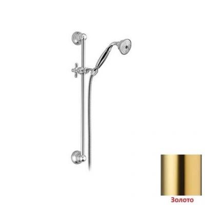 99200853 Palazzani Adams душевой гарнитур со штангой, 1/2" золото