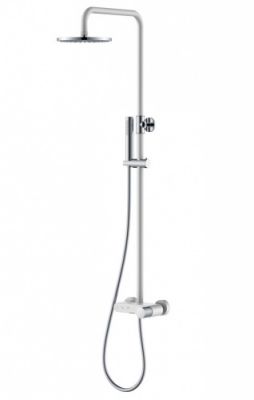 Стойка для душа STICK WHITE DIAMOND CHROME 128-WCR