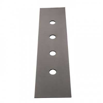 Gessi 316 Пластина на 4 отверстия для монтажного бокса, цвет: brushed black metal pvd 54595#707
