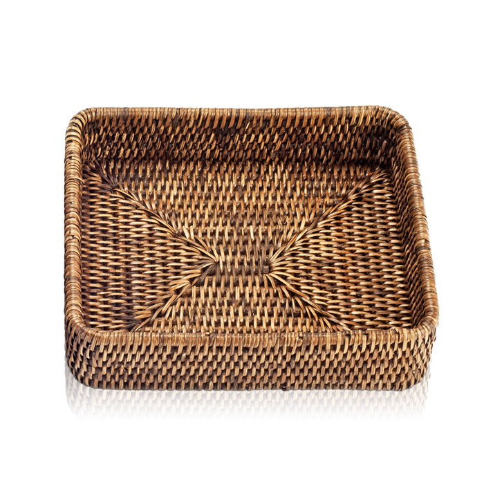 Decor Walther Basket Tab1 Лоток универсальный 18x22см, настольный, цвет: ротанг темный 931992
