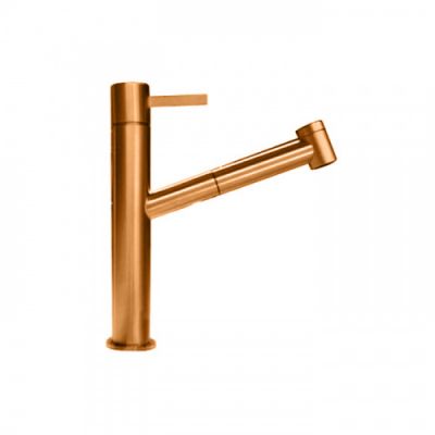 Fantini AF/21 Смеситель для раковины, 1 отв., излив: 213 мм, цвет: Matt Copper PVD 27 P9 A754F
