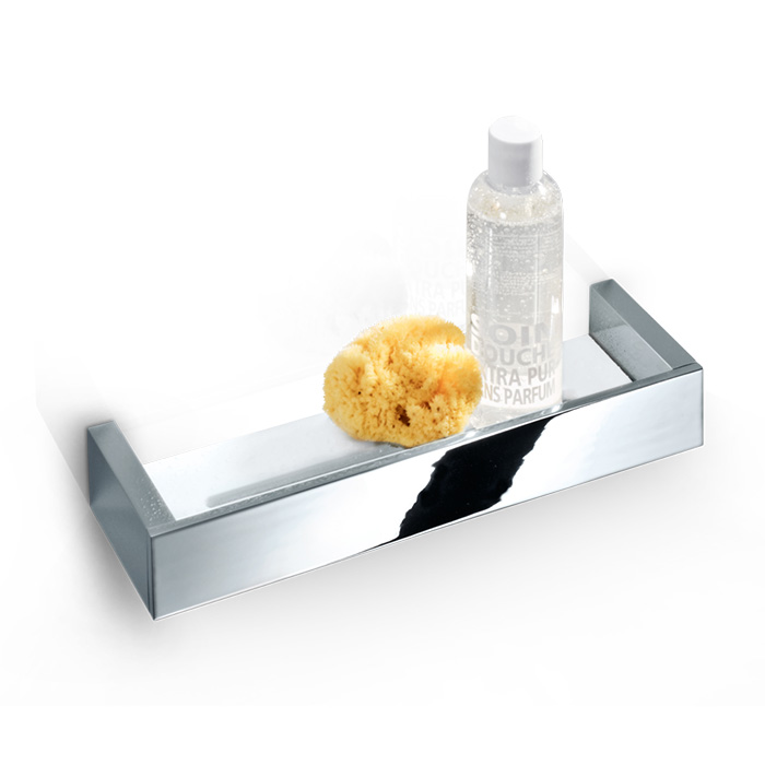 Decor Walther Brick DA60 Душевая полка 60x9см, акриловое белое стекло, подвесная, цвет: хром 593800
