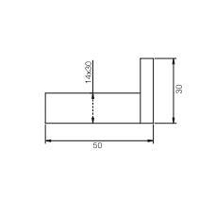 Fima Carlo Frattini Quadra Крючок подвесной, цвет: хром F6024/1CR