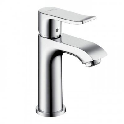 Hansgrohe Metris Смеситель для маленькой раковины 100, однорычажный, без сливного гарнитура, цвет: хром 31186000