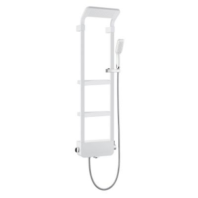 1210W0 Душевая панель B&W  W1210 Shine White (1300х405x230)