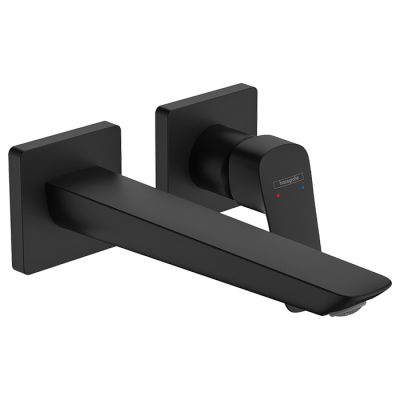 71256670 Hansgrohe Logis Смеситель для раковины, встраеваемый, излив: 20,5 см, цвет: черный матовый
